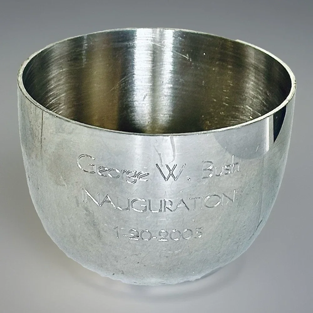 George W Bush 2nd Inauguration Pewter Jefferson Cup 2005 Kirk Stieff P50 Seal
